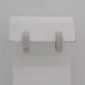 14K Diamond Dust Hoops