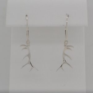 Sterling Silver Antler Earrings