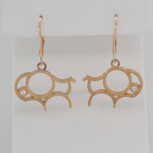 14K Simms Bison Diamond Earrings