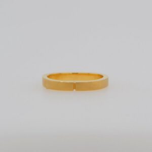 One of a Kind, 22K Square Brushed Band