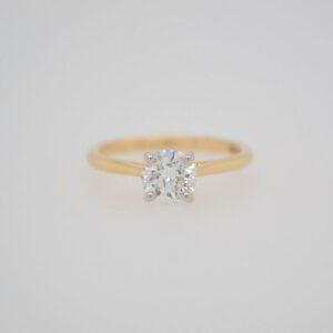 14K Solitaire 0.91 Carat Diamond Ring