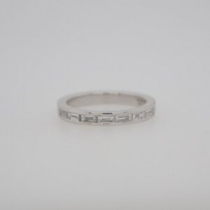 14K Baguette Channel Band