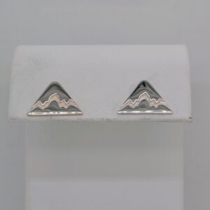 Sterling Silver Teton Triangle Post Earrings