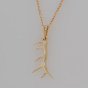 14K Antler Pendant