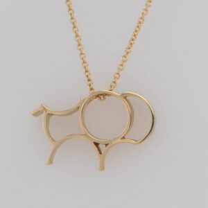 14K Simms Bison Pendant
